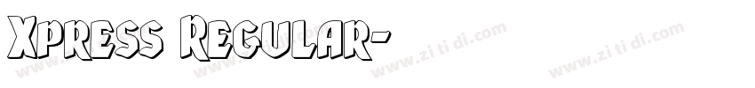 Xpress Regular字体转换